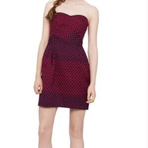 Club Monaco Strapless Heart Pattern  Nelly Dress with Pockets!
